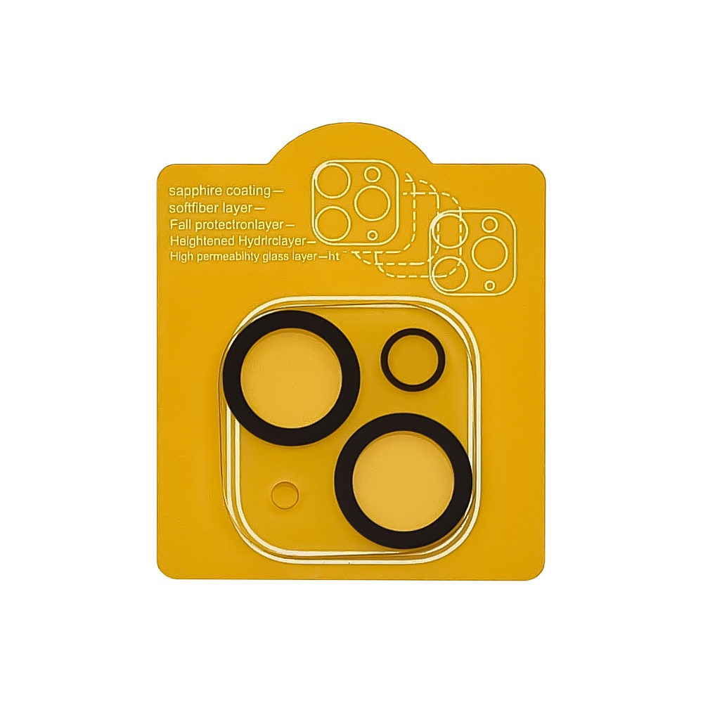 TU TU Защитное стекло для Apple на камеру iPhone 14/ 14 Plus Full Glue (2.5D, Clear), фото 1