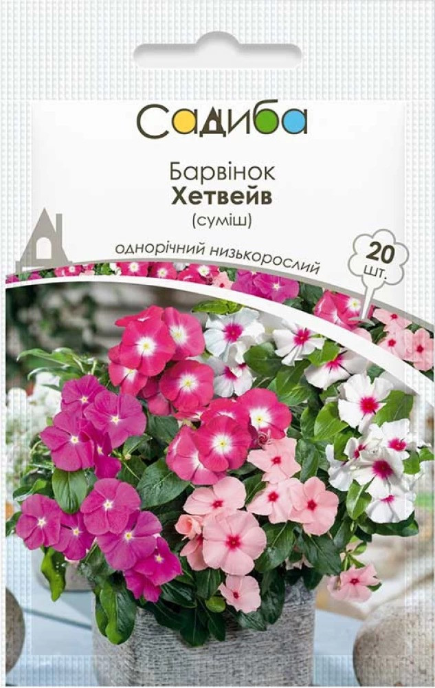 Насіння барвінка Хетвейв суміш, 20 шт., Садиба