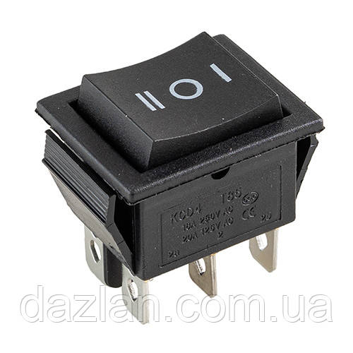 Перемикач on-off 12 V квадратний 6pin 25*31*27 мм 16 A 250 V 20A125 V (YJ-WH45)