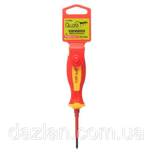 Alloid. Викрутка діелектрична 1000 В, VDE хрест PH0 3х60 мм (SD-03060) (SD-03060)