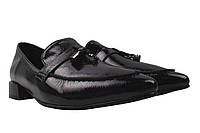 Туфлі на низькому ходу жіночі Liici еко лак колір Чорний 91-20DTC 40