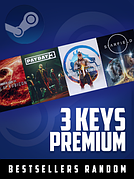 Bestsellers Random 3 Keys Premium для ПК (Ключ активації Steam) регіон Весь світ