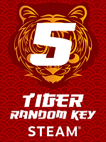 Tiger Random 5 Keys для ПК (Ключ активації Steam) регіон Весь світ