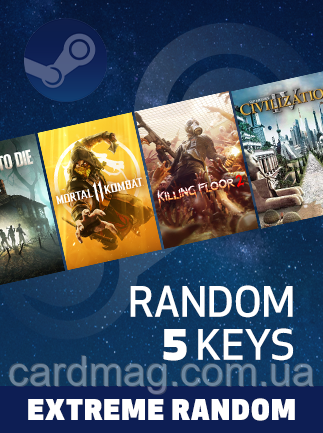 Extreme Random 5 Keys для ПК (Ключ активації Steam) регіон Весь світ