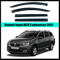 Ветровики Renault Logan MCV II унив 2013-> (скотч) AV-Tuning