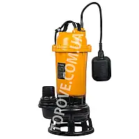 Насос дренажний занурювальний фекальний з ножами та подрібнювачем 2,2 кВт з поплавком Powercraft WQCD 2200f