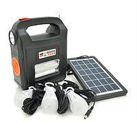 Ліхтар переносний ручний похідний Solar RT-910BT сонячна автономна система Радіо Bluetooth, повербанк LED лампи MP3 плеєр GSM