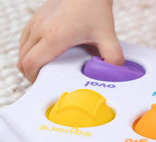 Сенсорна розвиваюча іграшка Fat Brain Toys Dimpl Duo F208EN Колір Форма Брайль, фото 6