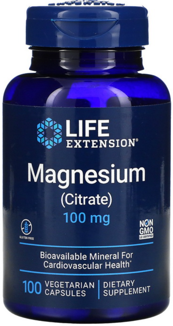 Магній цитрат Life Extension Magnesium Citrate 160 mg 100 veg caps