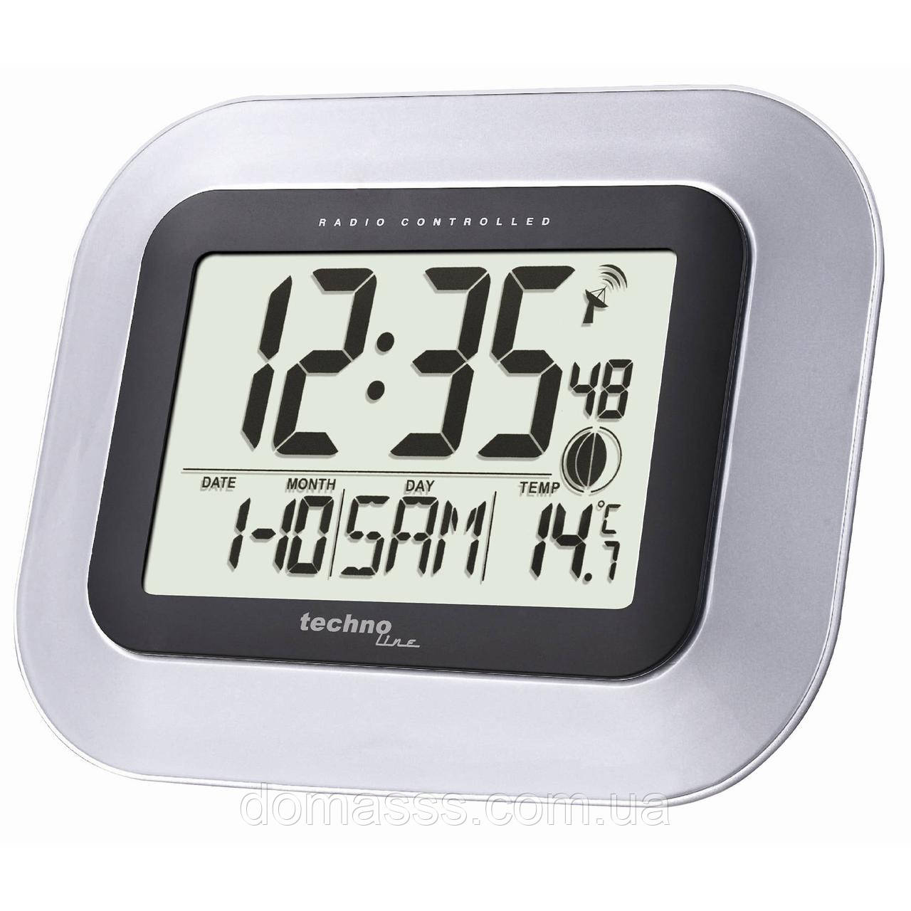 Годинник настінний Technoline WS8005 Silver/Black (WS8005), фото 1