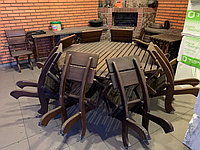 Набор садовой мебели набор. Деревянные стулья стулья столик. Садовая мебель из массива дерева ПОД КЛЮЧ!