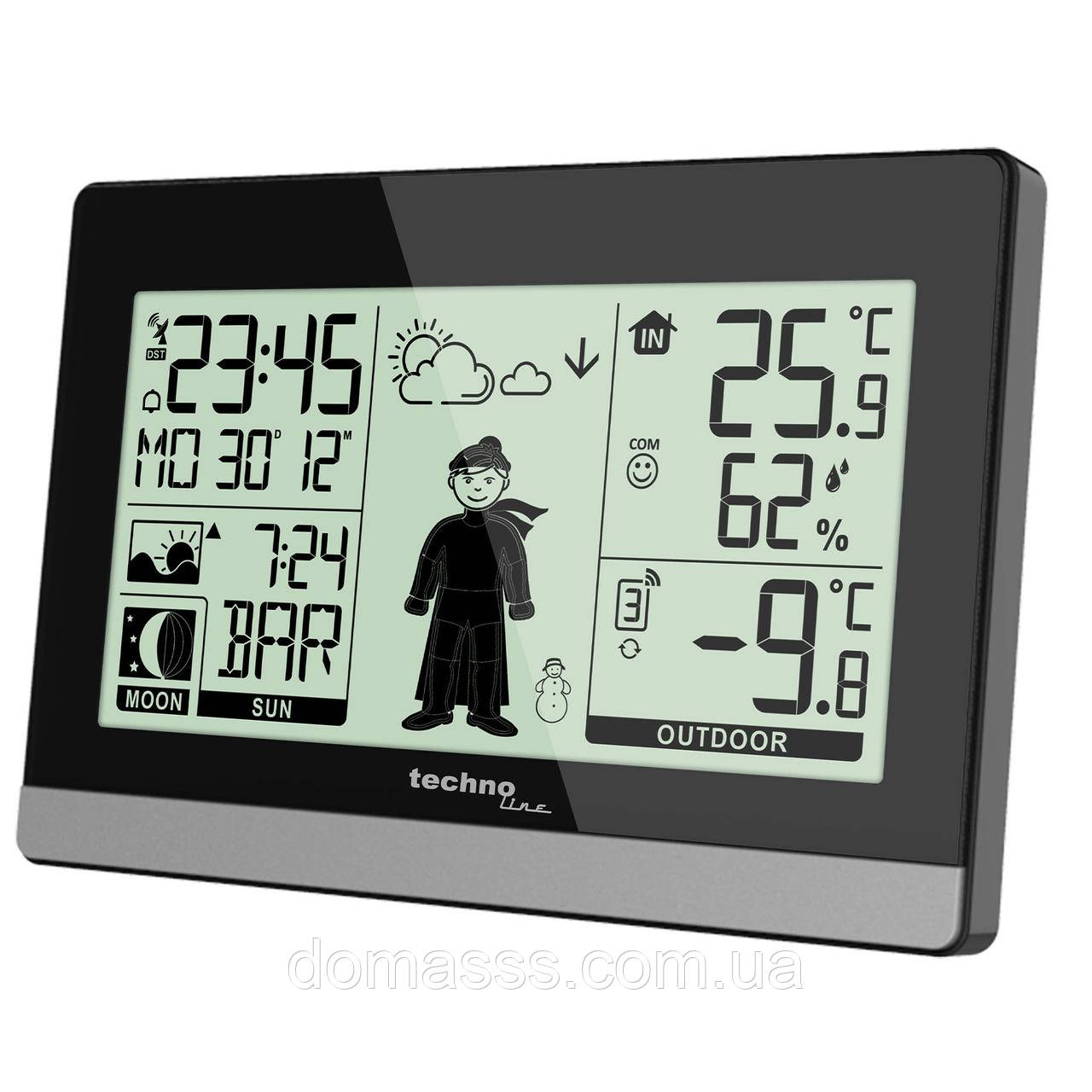 Метеостанція Technoline WS9612 Black (WS9612), фото 1