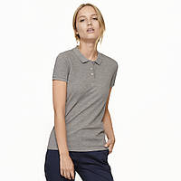 Женская рубашка-поло JHK, Polo Regular Lady, темно-серый меланж футболка поло, размер 3XL