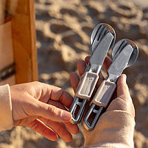 Набір туристичних столових приборів Sea to Summit Detour Stainless Steel Cutlery Set 2P, 6 Piece, фото 4