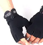 Тактичні рукавички 5.11 короткопалі чорні M, фото 2