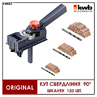 Кондуктор для сверления отверстий КWB DUBELPROFI 3-12 мм со шкантами 150 шт и свёрлами