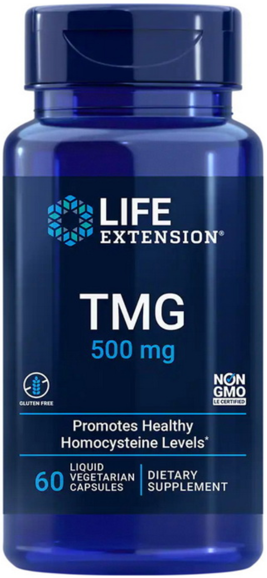 Триметилгліцин Life Extension TMG 500 mg 60 veg caps