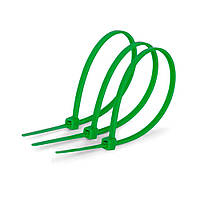 TU Стяжки нейлон 2,5х150mm зеленые (1000 шт) высокое качество, диапазон рабочих температур: от -45С до +80С