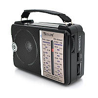 TU  TU Радиоприемник GOLON RX-606AC, LED, 2x3W, FM радио, корпус пластмасс, Black, BOX