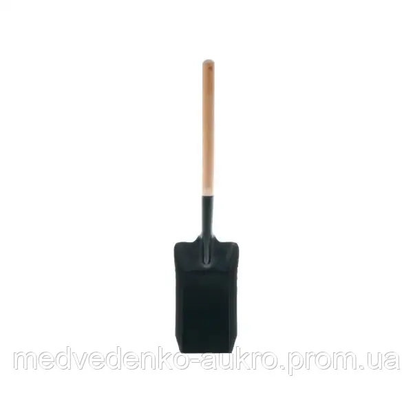 Вугільний металевий совок із дерев'яною ручкою 5223