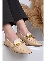 Туфлі балетки лофери квадратний носок