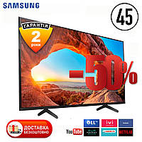 Samsung Smart TV 4K телевізор 2024 рік Ultra HD, LED, IPTV, T2 45 дюйма WIFI Збірка Корея Самсунг Андроїд 13