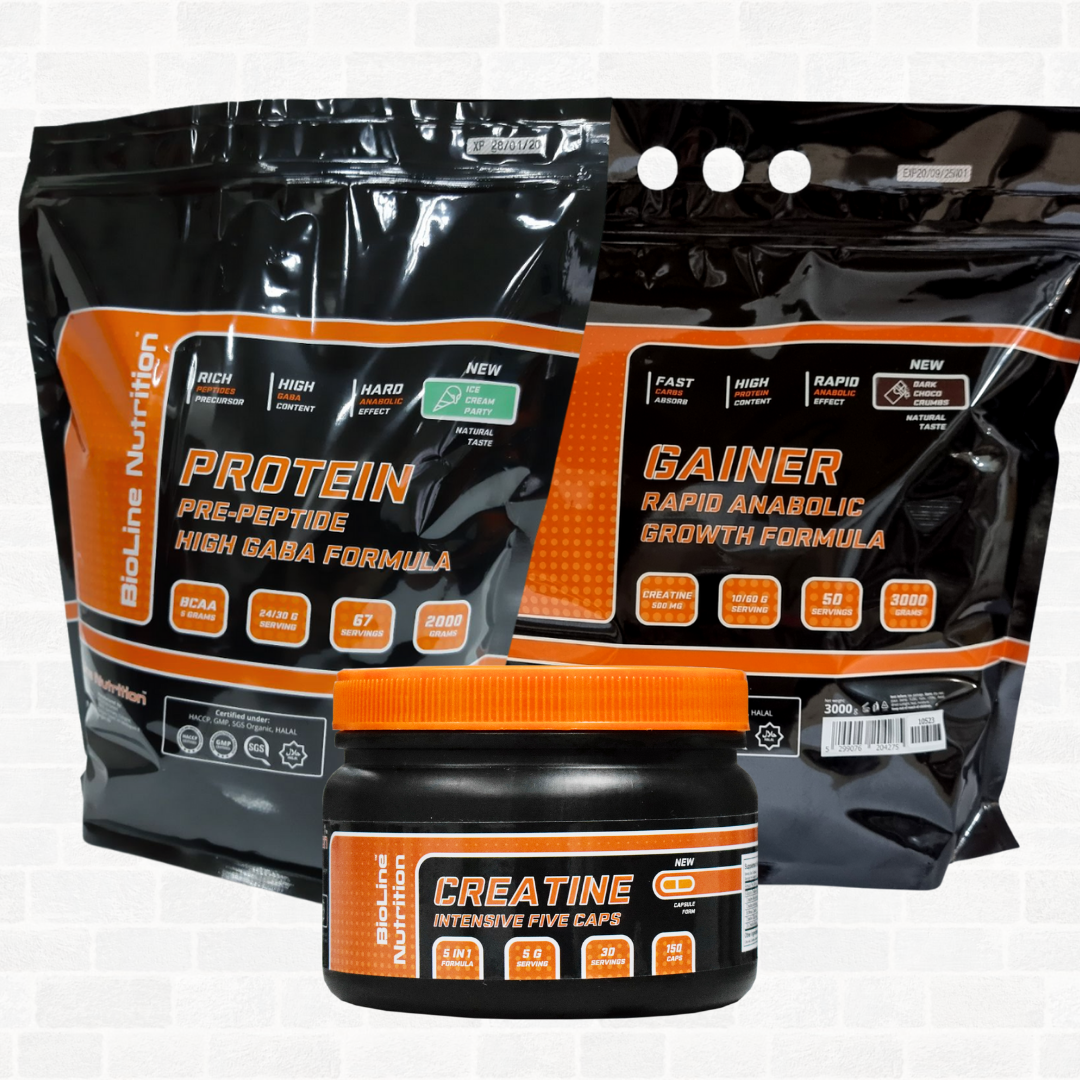 Повний Маса-комплект на 1 Місяць: WHEY PROTEIN WPC+WPH 78% HUNGARY Морозиво 2 кг + Гейнер 1 кг + Шейкер!