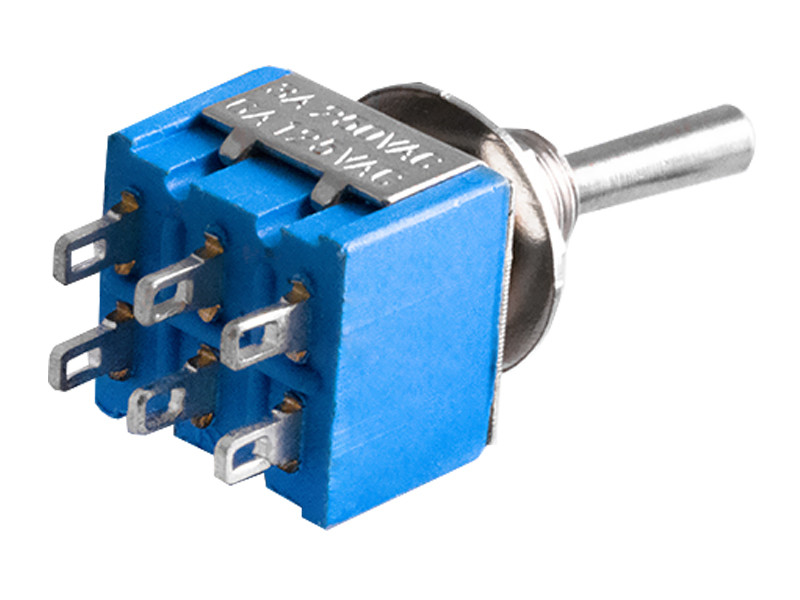 Тумблер 6pin малий 2 положення ON-ON MTS-202 LEDUA