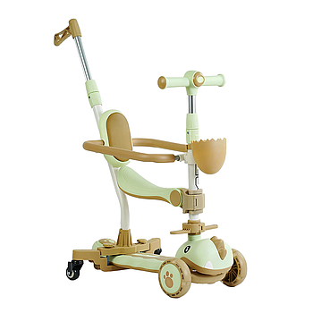 Самокат 5в1 (колеса PU 125х40мм зі світлом, платформа з підсвічуванням, музика, бампер) Skyper GL-09813