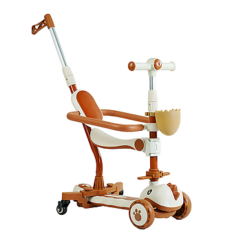 Самокат 5в1 (колеса PU 125х40мм зі світлом, платформа з підсвічуванням, музика, бампер) Skyper GL-09077