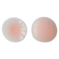 Силиконовые многоразовые накладки на соски телесно-розового цвета 2 шт Круглые GS399