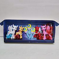 Игрушки Мой Маленький Пони 4 Фигурки My Little Pony с Мягкими Крыльями