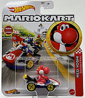 Машинка Hot Wheels - Red Yoshi - 2020 Character Cars - Mario Kart - GPD90