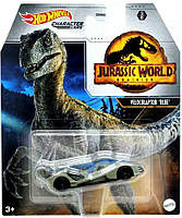 Машинка Hot Wheels - Velociraptor 'Blue' - 2022 Jurassic World Dominion (3/6) Character Cars - GWR52