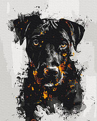 Картина за номерами Вогняний пес (BSM-B53929) 40 х 50 см