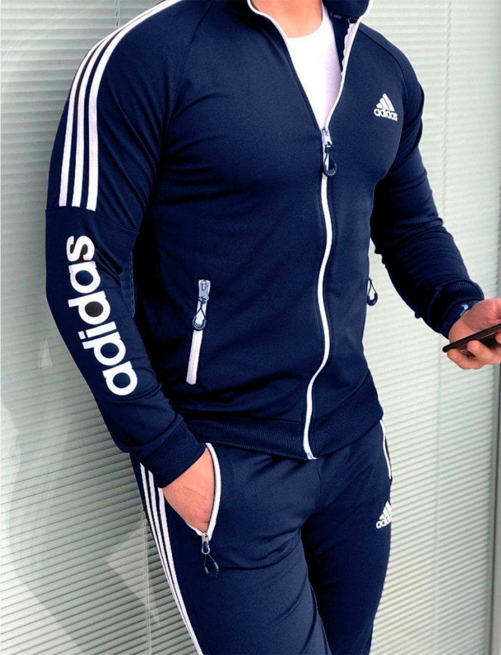 Чоловічий спортивний костюм Adidas, темно-синій Адідас