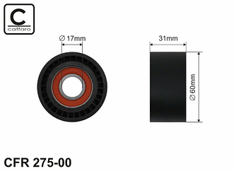 Натягувач ременя генератора (ролик) на Renault Trafic II 03->2014 2.5 dCi — Caffaro (Польща) - CFR275-00