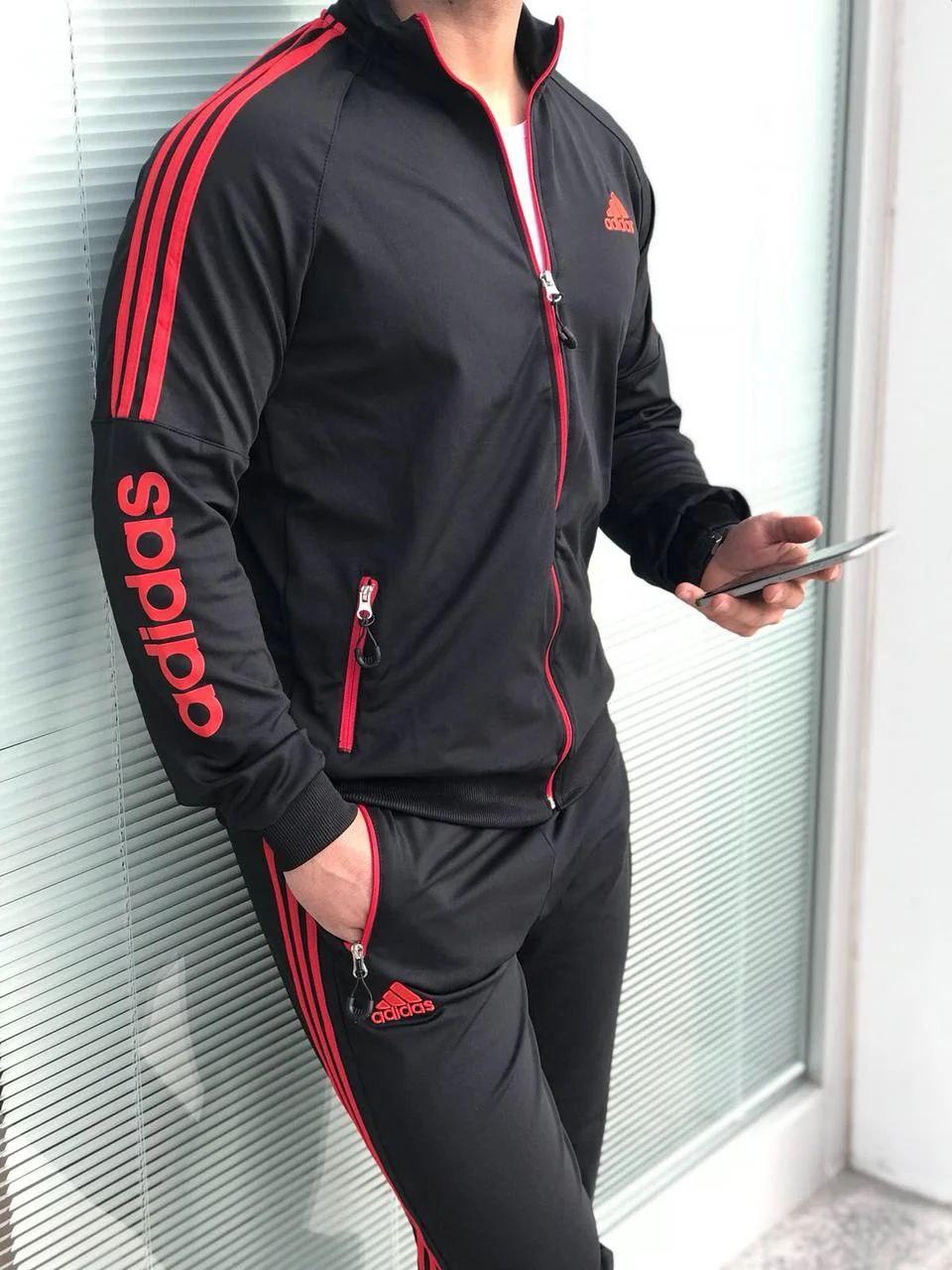 Чоловічий спортивний костюм Adidas, чорний Адідас