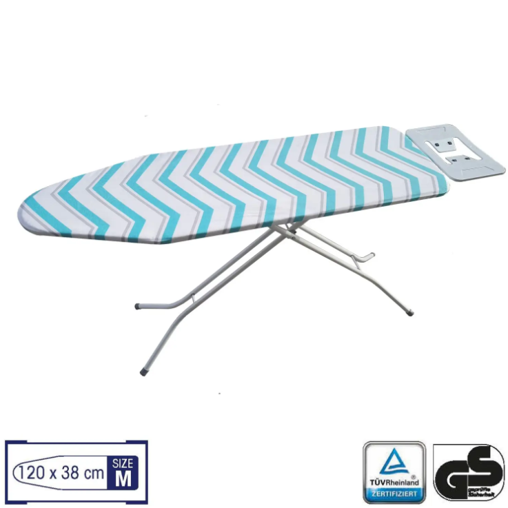 Прасувальна Розкладна Дошка для прасування Casa Si Superstandard Basic 120x38 White/Green Zigzags (CS95150E166) Австрія, фото 1