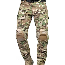 Тактичні штани з наколінниками на 10 кишень, розмір M (32), Мультикам / Штани зі вставкою під наколінники