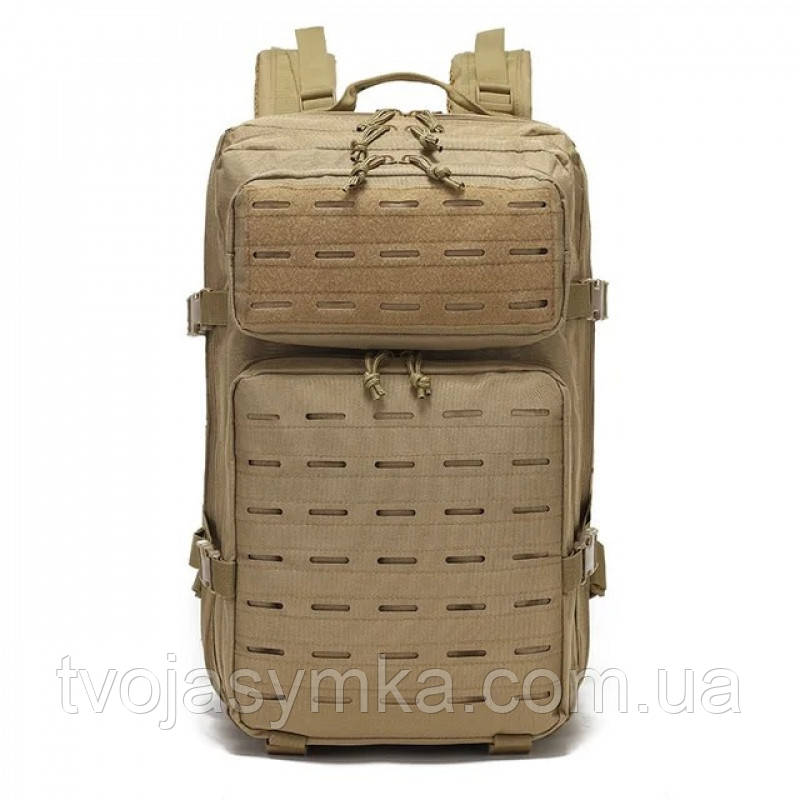 Рюкзак тактичний CORDURA олива 45 л 600D розмір 50х30х25 Койот