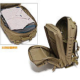Рюкзак тактичний CORDURA олива 45 л 600D розмір 50х30х25 Койот, фото 3