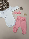 Комплект для новонародженої дівчинки (тканина інтерлок), фото 2