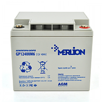Акумулятор MERLION GP12400M6 40Ah 12V AGM