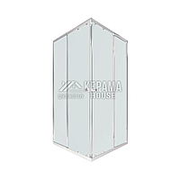 Душова кабіна PISCES CRM107-9SP5, квадрат, 75-90x75-90, скло 5мм Pear, регул. профіль, розсувні., без піддона