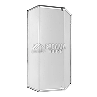 Душова кабіна Scorpio CRM10115-AC6 п'ятикутна 100х100 см, скло 6 мм Clear, CalcLess, розпашна, без піддону