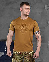 Тактическая футболка Мастер Йода койот coolmax, мужская военная летняя футболка йода армейская пароотводящая