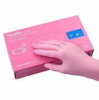 Рукавички нітрилові  NITRYLEX PINK р. М, 100 шт