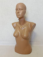 Манекен торс жіночий тілесний з головою "Оля"