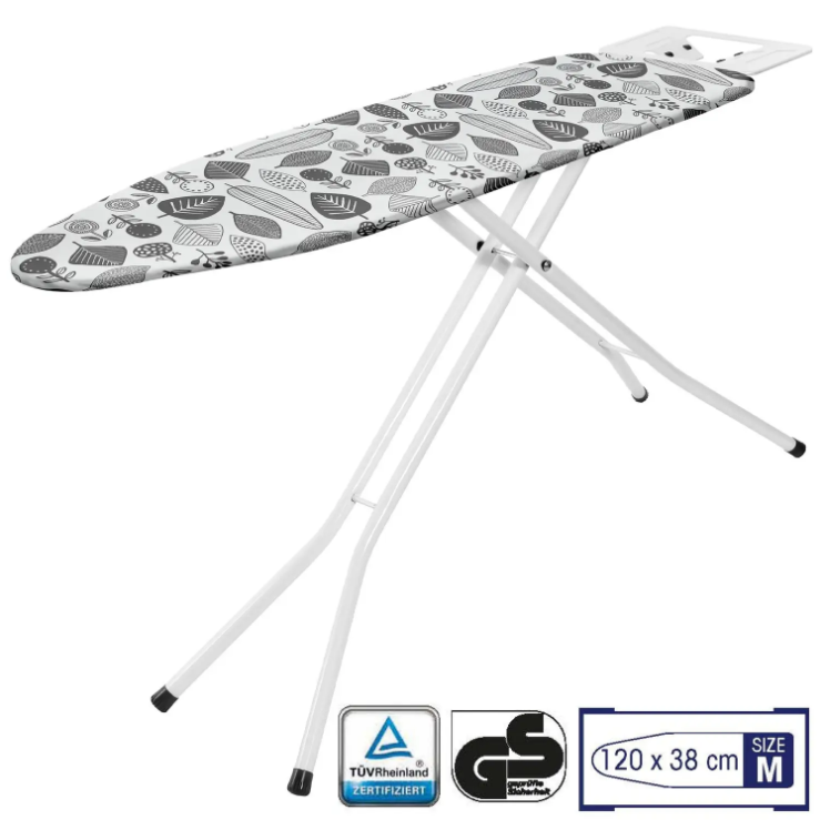 Прасувальна Розкладна Дошка для прасування Casa Si Superstandard Basic 120x38 White/Grey Trees (CS95150E290) Австрія